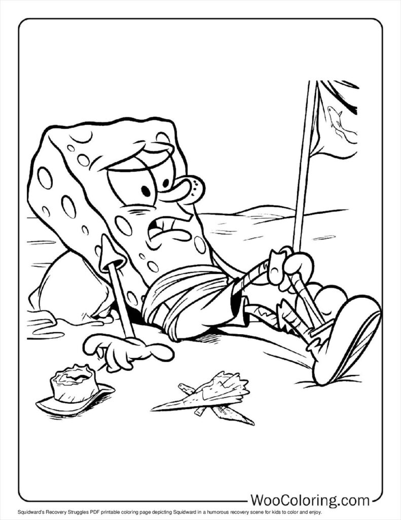 100  Squidward coloring pages  Free PDF To Print  - 44