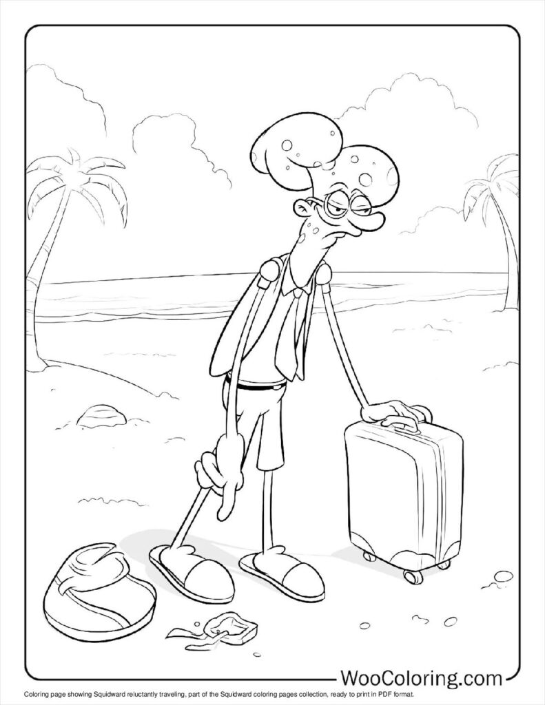 100  Squidward coloring pages  Free PDF To Print  - 65
