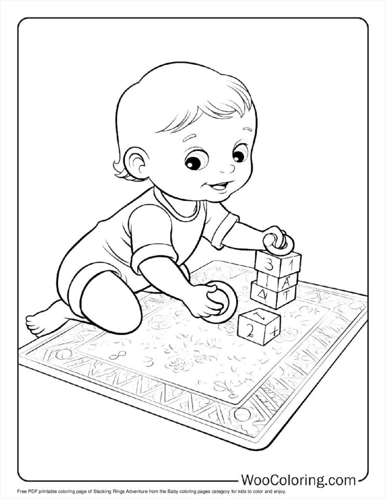 100  Baby coloring pages  Free PDF To Print  - 90