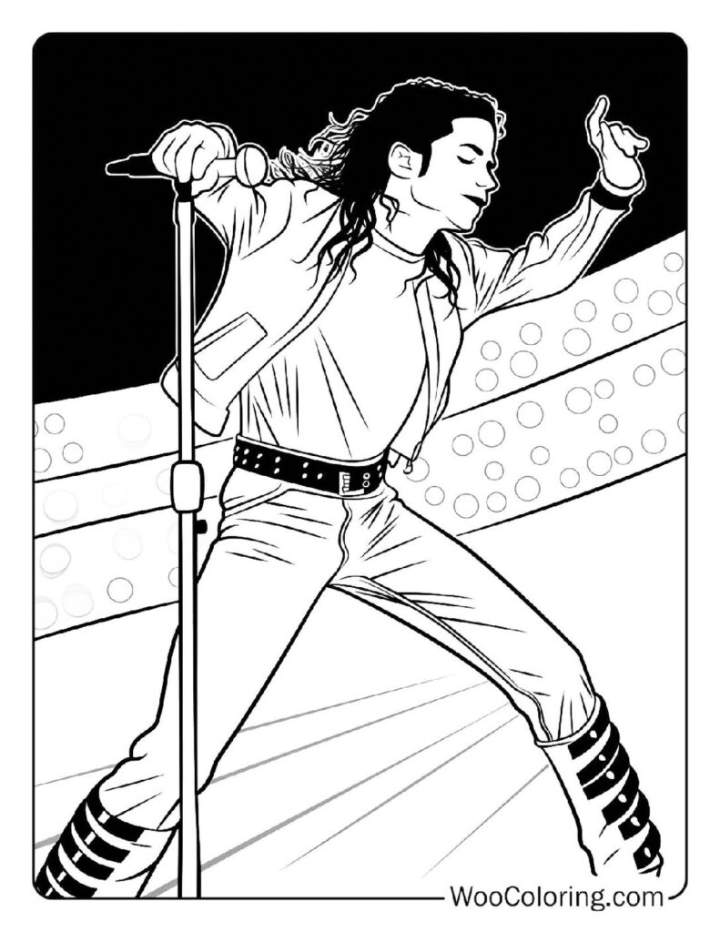 100  Michael Jackson coloring pages  Free PDF To Print  - 66
