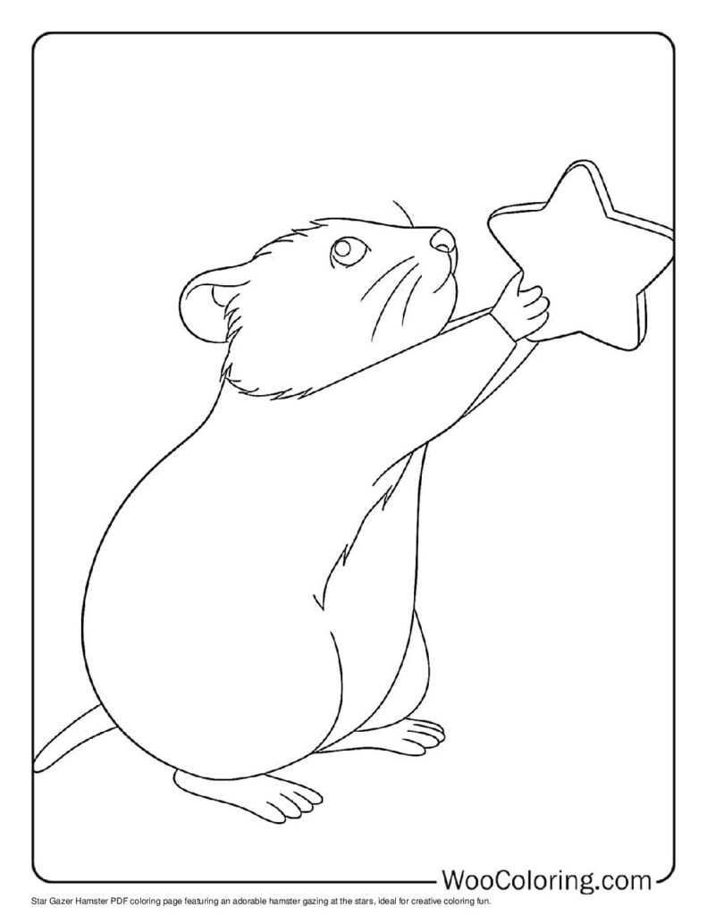 100  Hamster coloring pages  Free PDF To Print  - 11