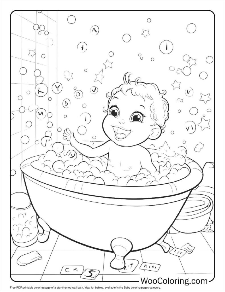 100  Baby coloring pages  Free PDF To Print  - 87