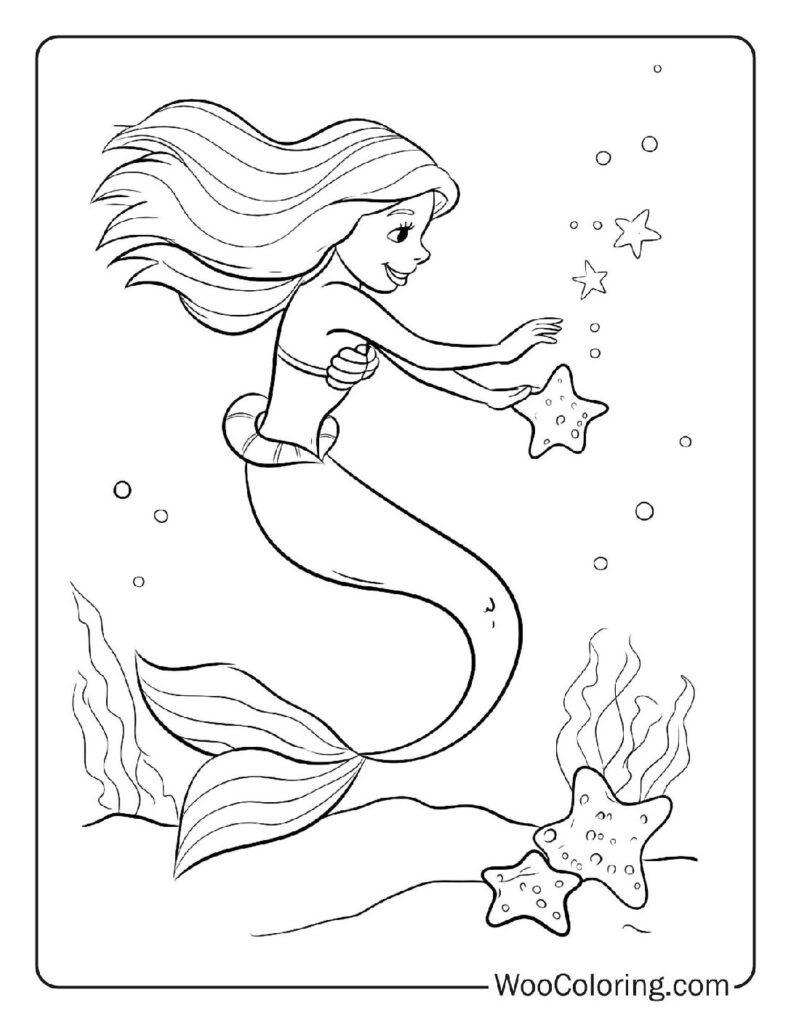 100  Mermaid coloring pages  Free PDF To Print  - 15