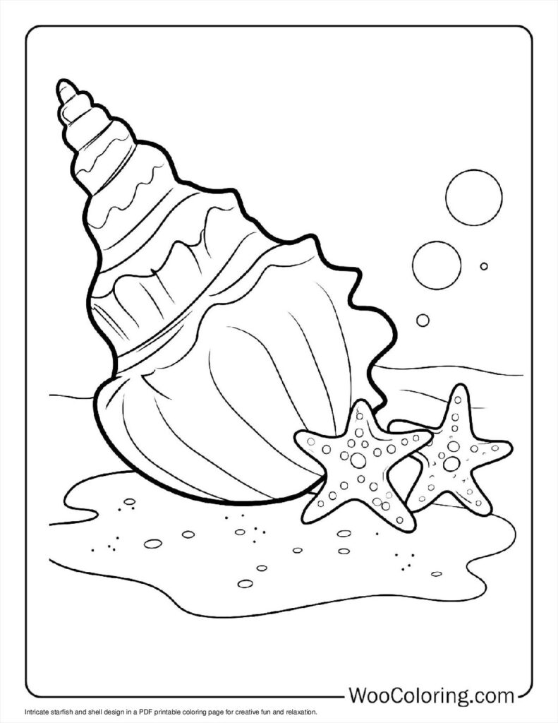 100  Starfish coloring pages  Free PDF To Print  - 33