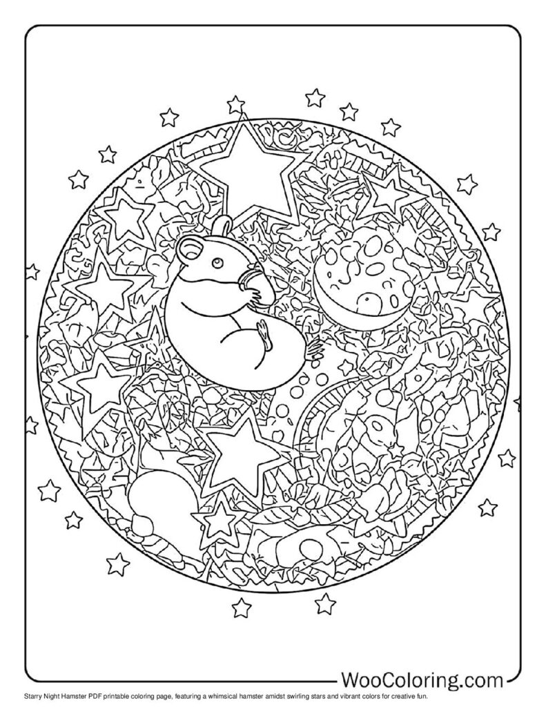 100  Hamster coloring pages  Free PDF To Print  - 78