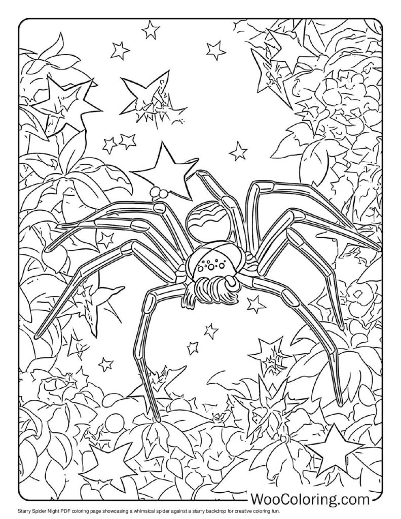 100  Spider coloring pages  Free PDF To Print  - 74