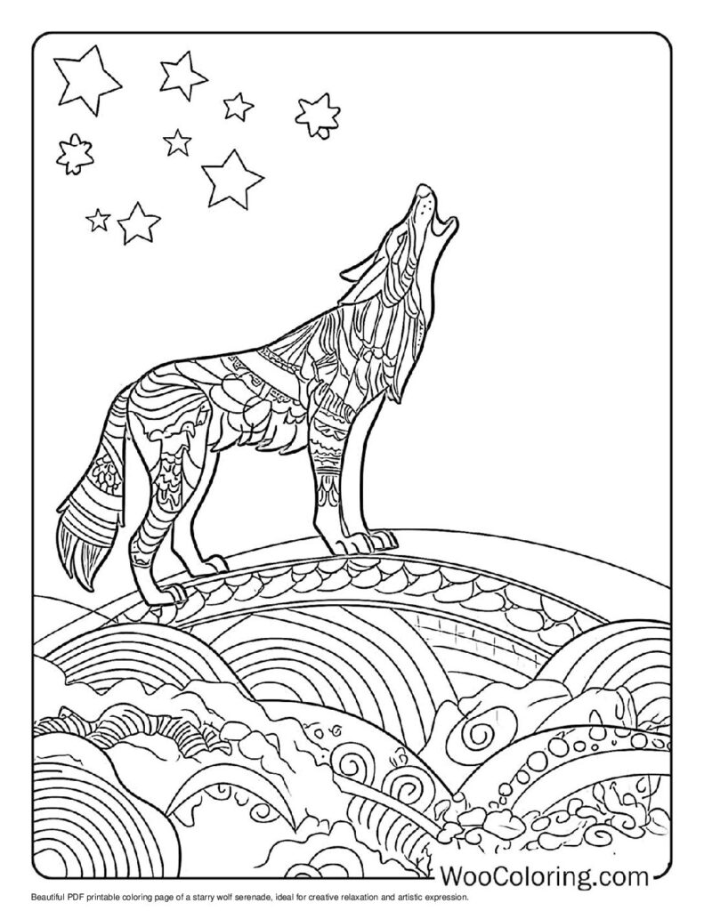 100  Wolf coloring pages  Free PDF To Print  - 3