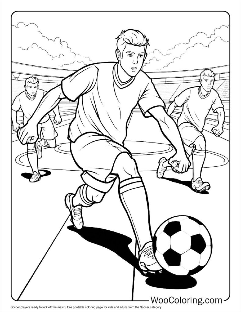100  Soccer coloring pages  Free PDF To Print  - 24