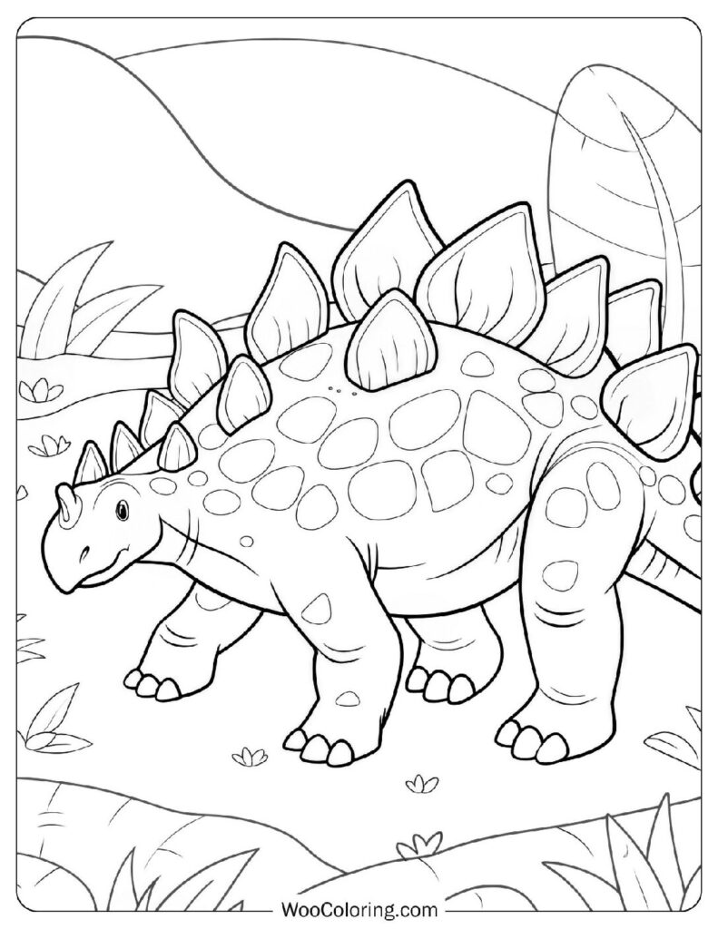 Stegosaurus Coloring Page