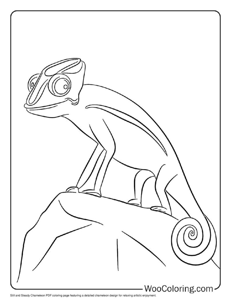 100  Chameleon coloring pages  Free PDF To Print  - 4