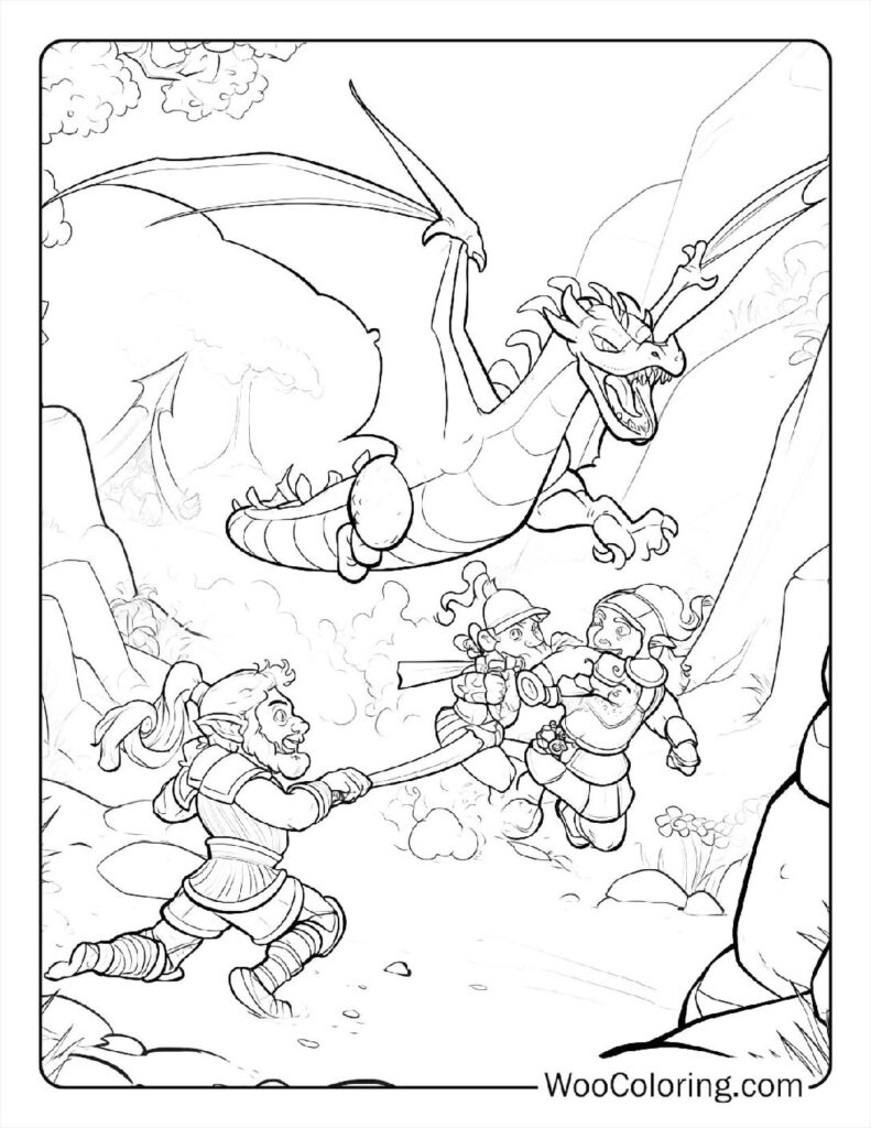 100 Dungeons Dragons coloring pages Free PDF To Print - 44