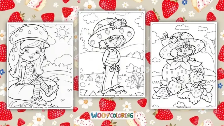 Strawberry Shortcake Coloring Pages Design Image