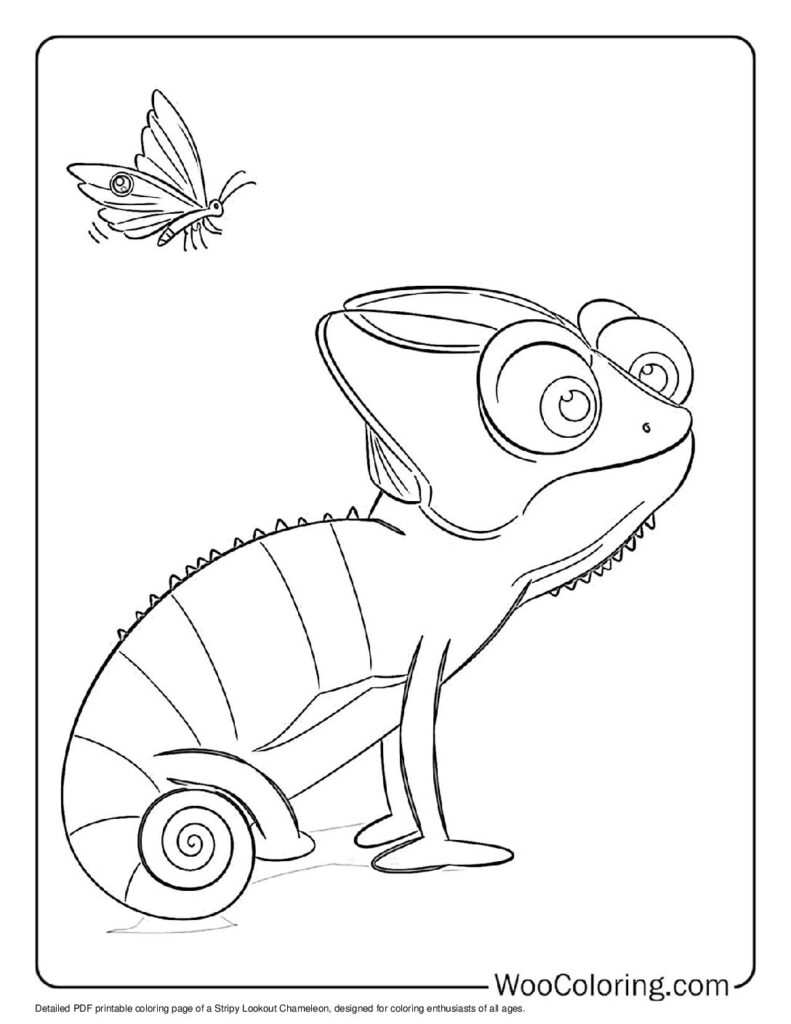 100  Chameleon coloring pages  Free PDF To Print  - 63