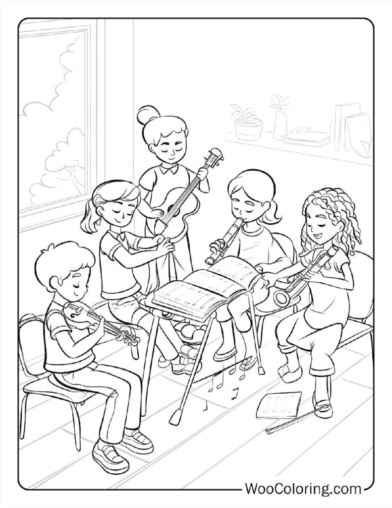 100  Music coloring pages  Free PDF To Print  - 93