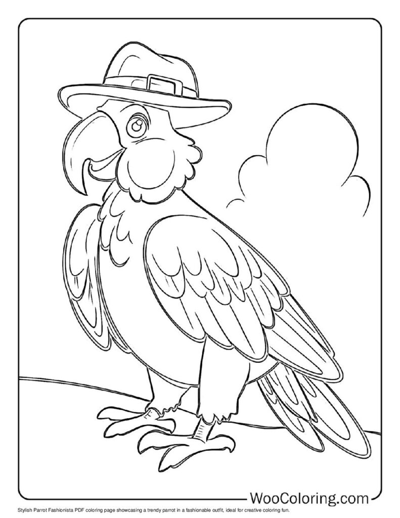 100  Parrot coloring pages  Free PDF To Print  - 26