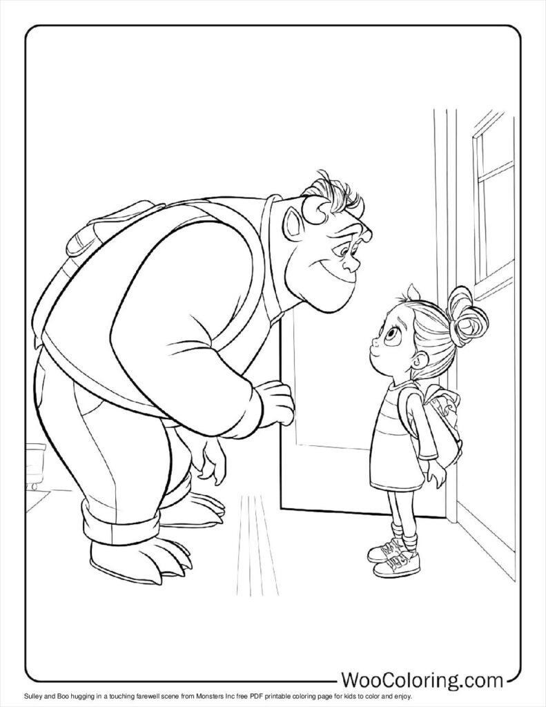 Sulley and Boo farewell