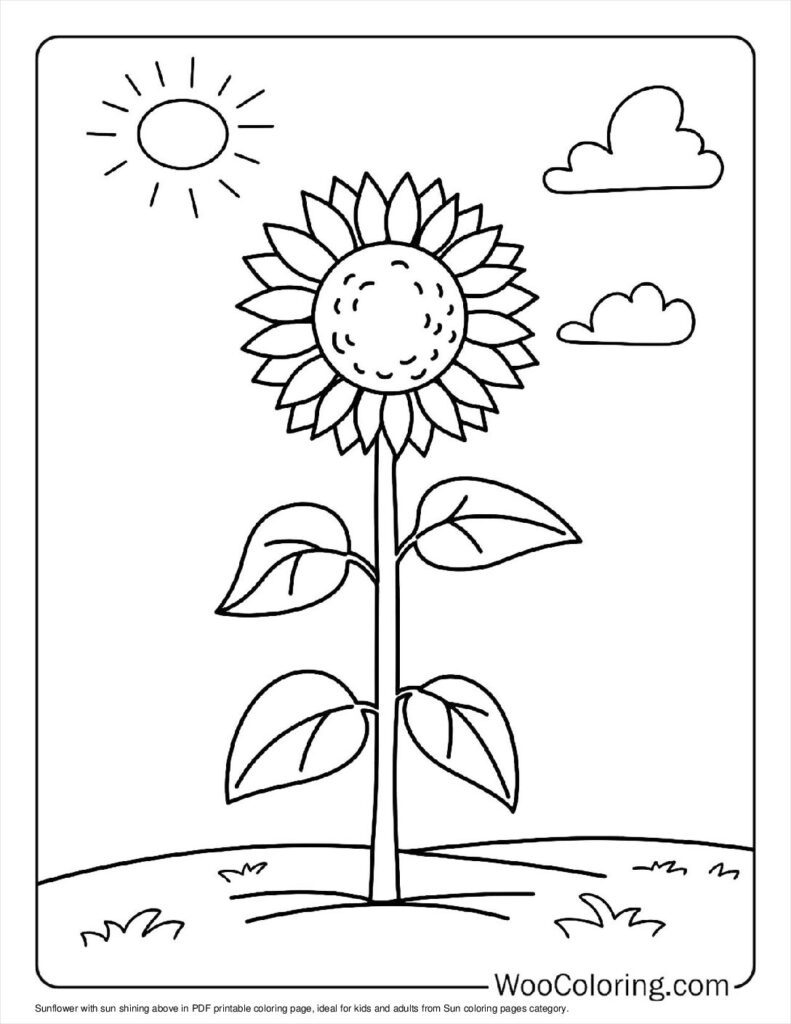 100  Sun coloring pages  Free PDF To Print  - 79