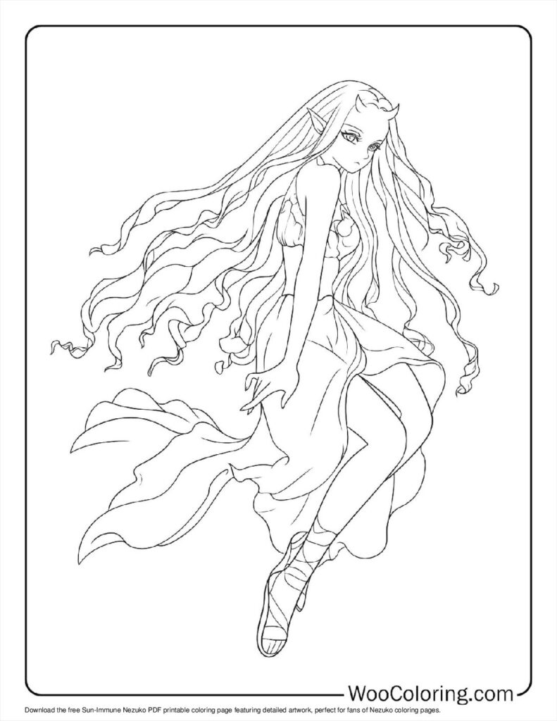 100  Nezuko coloring pages  Free PDF To Print  - 19