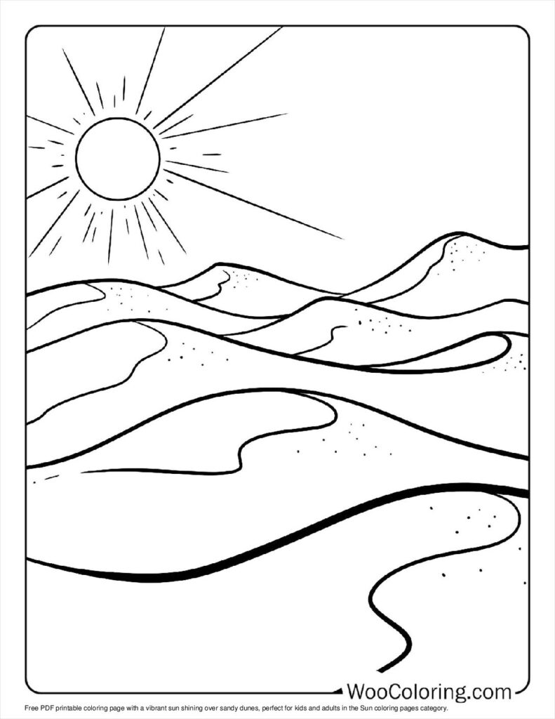 100  Sun coloring pages  Free PDF To Print  - 70