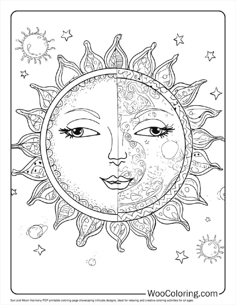 100  Sun coloring pages  Free PDF To Print  - 55