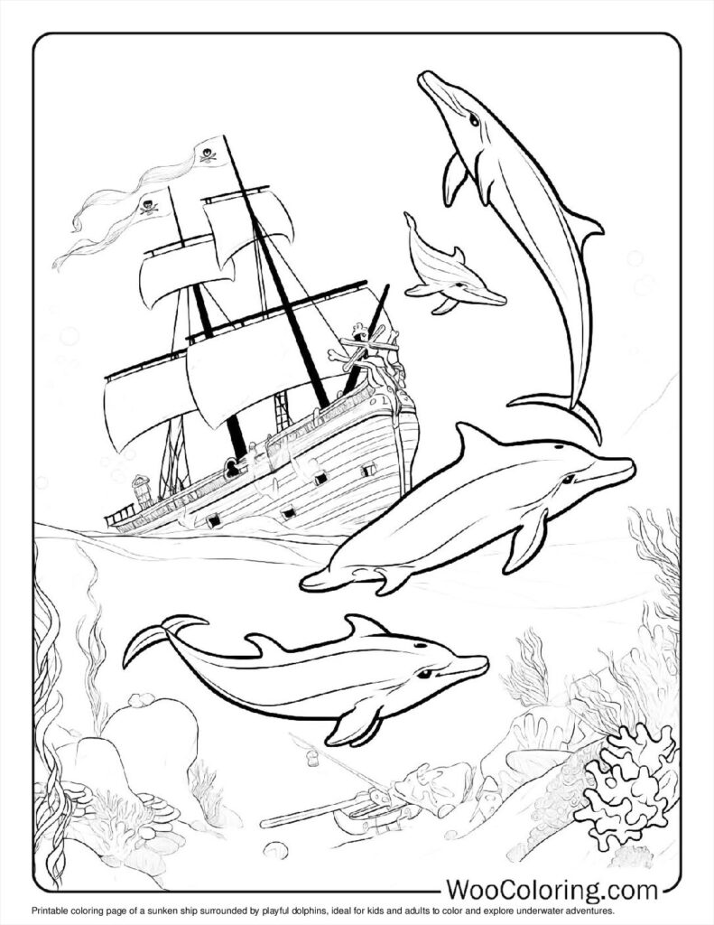 100  Dolphin coloring pages  Free PDF To Print  - 64