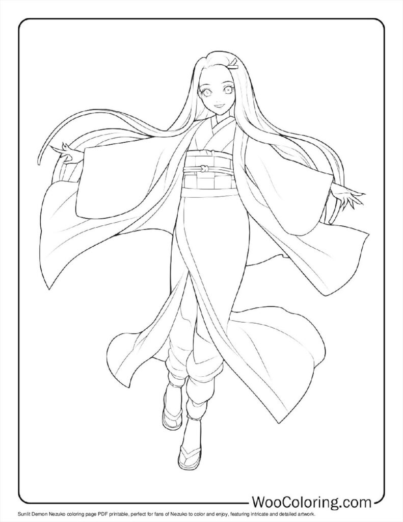 100  Nezuko coloring pages  Free PDF To Print  - 28