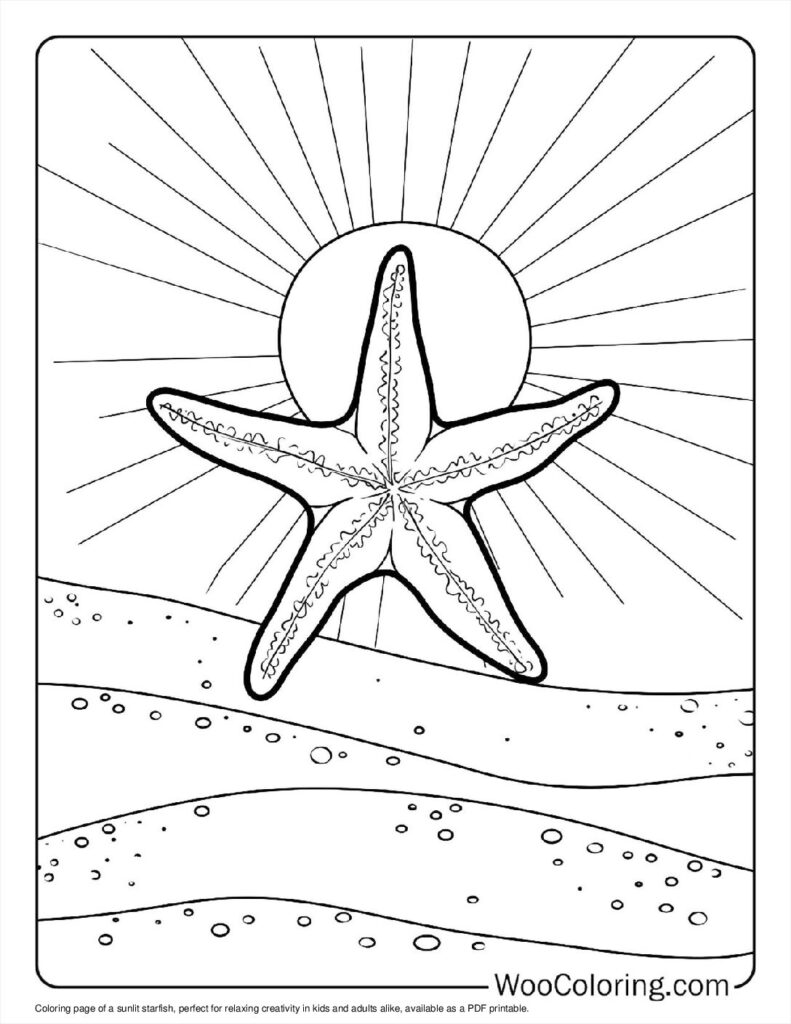 100  Starfish coloring pages  Free PDF To Print  - 25
