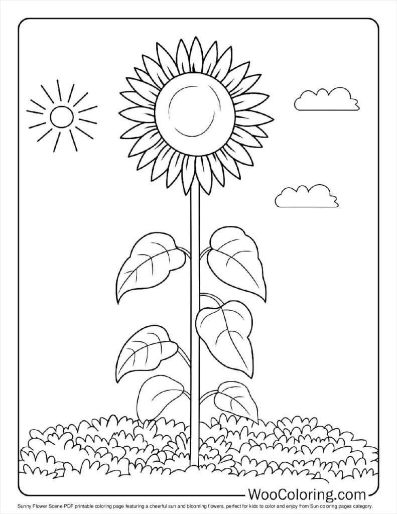 100  Sun coloring pages  Free PDF To Print  - 95
