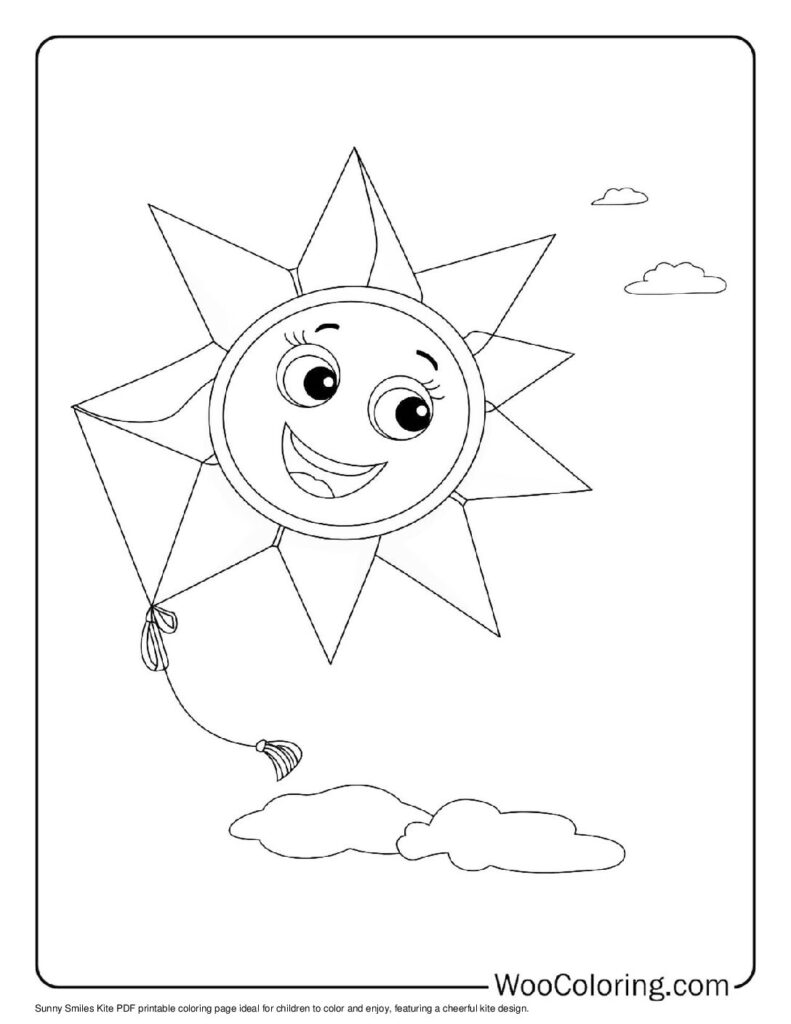 100  Kite coloring pages  Free PDF To Print  - 23