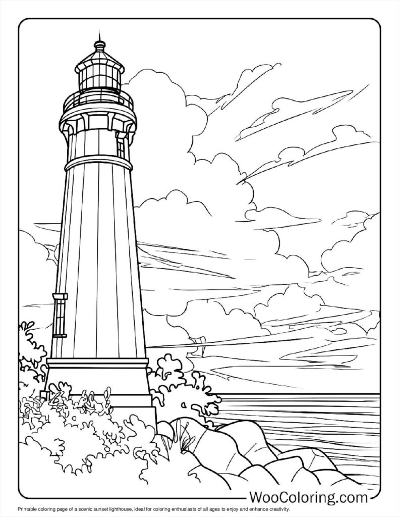 100 Lighthouse coloring pages Free PDF To Print - 65