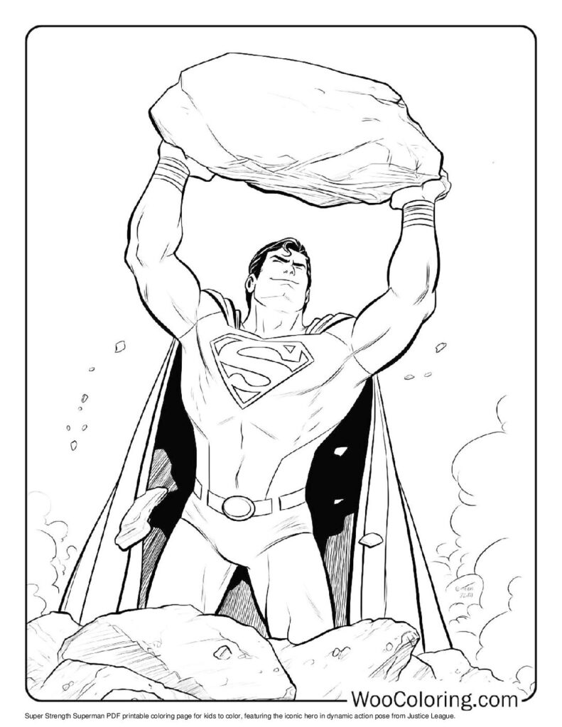 Super Strength Superman To Color