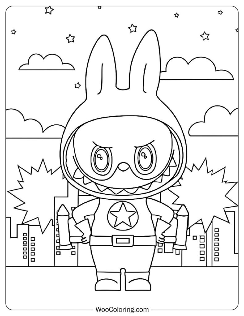 28 Labubu Coloring Pages Free PDF To Print - 96