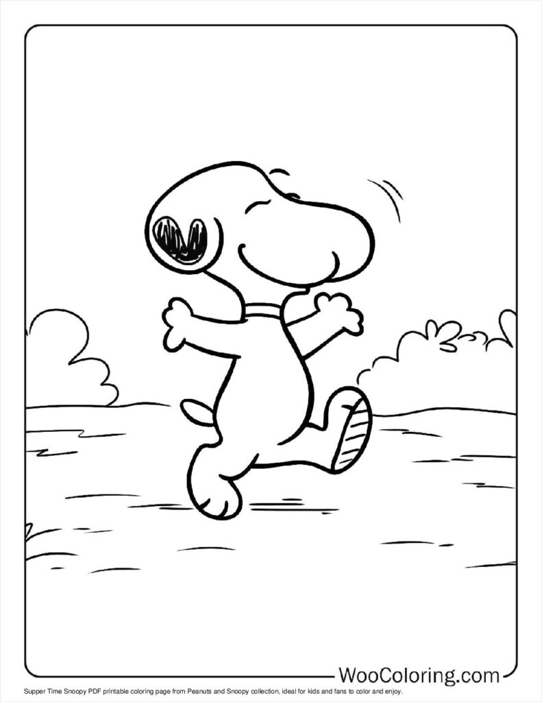100  Peanuts   Snoopy coloring pages  Free PDF To Print  - 36