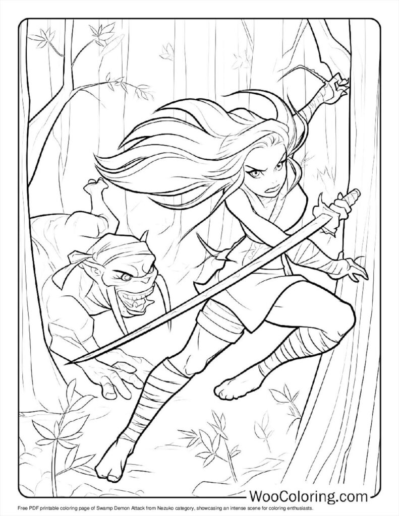 100  Nezuko coloring pages  Free PDF To Print  - 67