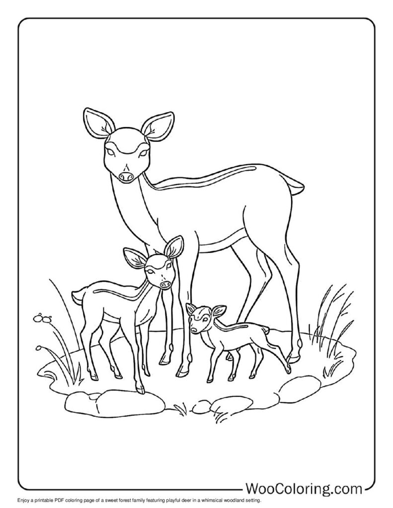 100  Deer coloring pages  Free PDF To Print  - 10
