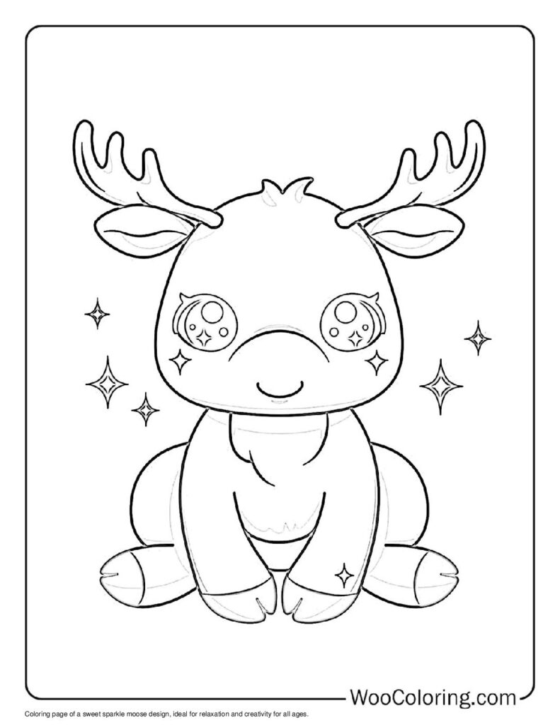100  Moose coloring pages  Free PDF To Print  - 13