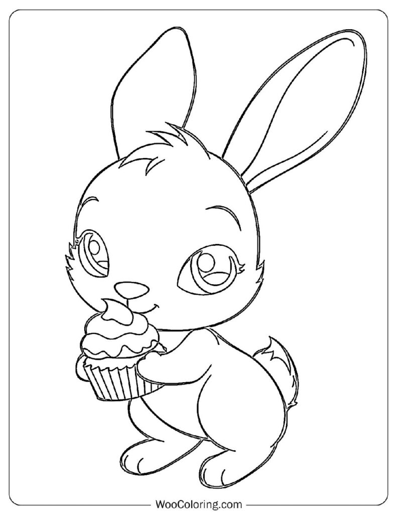 Sweet Tooth Rabbit To Color