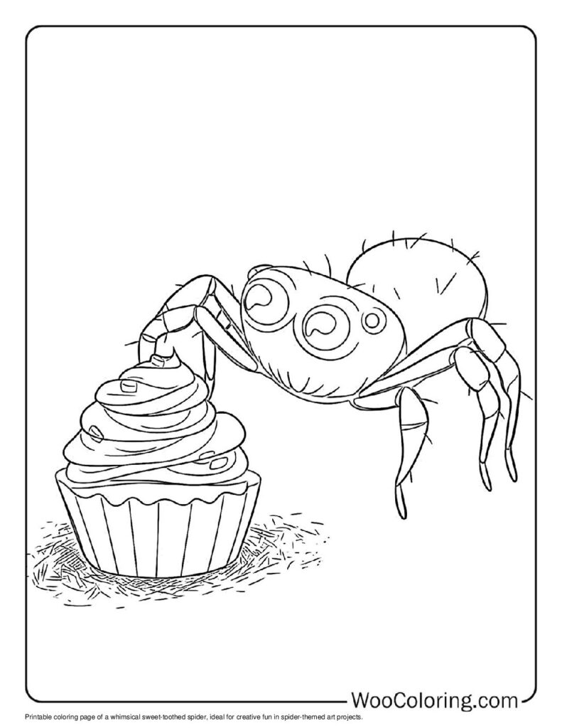 100  Spider coloring pages  Free PDF To Print  - 93