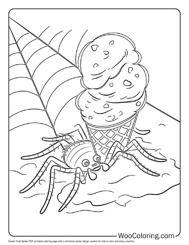 100  Spider coloring pages  Free PDF To Print  - 14
