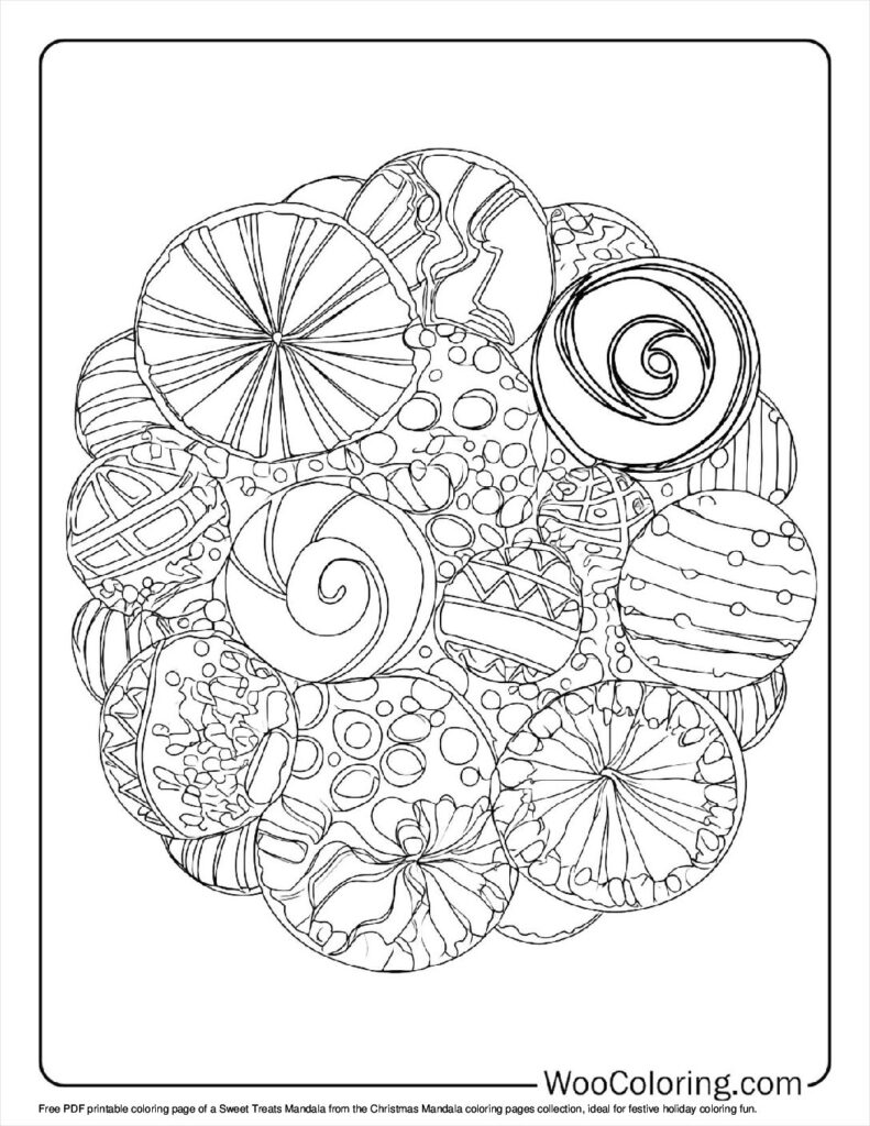 100 Christmas Mandala coloring pages Free PDF To Print - 1