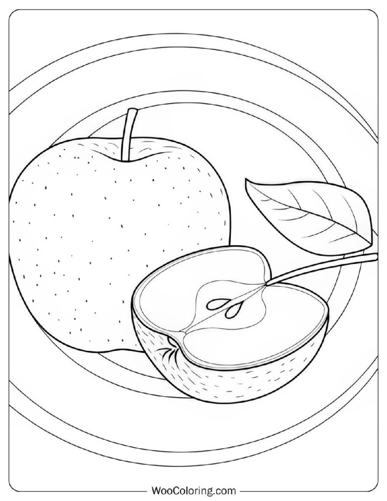 28 Apple Coloring Pages  Free PDF To Print  - 67