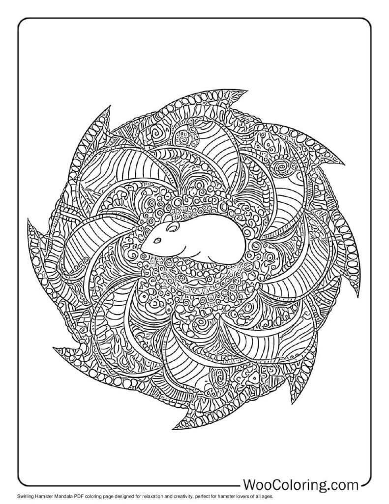 100  Hamster coloring pages  Free PDF To Print  - 15