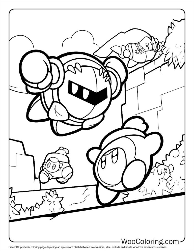100 Kirby coloring pages Free PDF To Print - 16