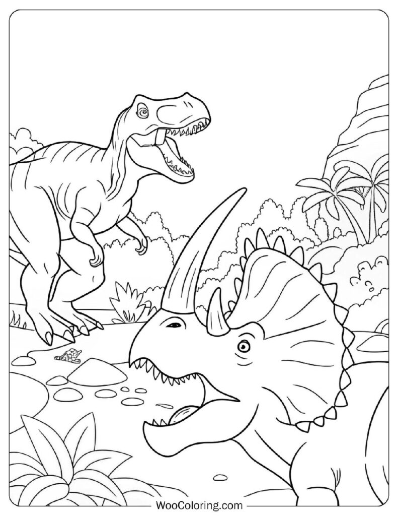 T-Rex vs Triceratops Showdown