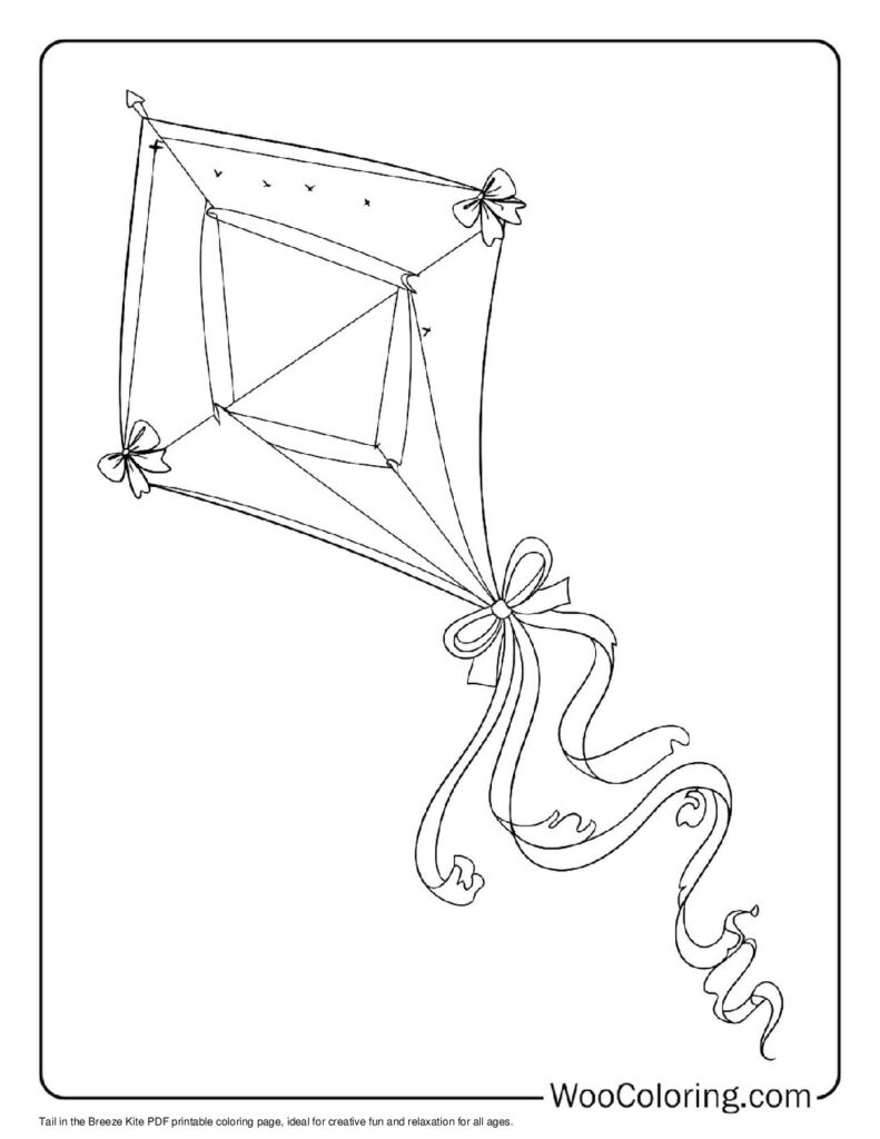 100  Kite coloring pages  Free PDF To Print  - 47