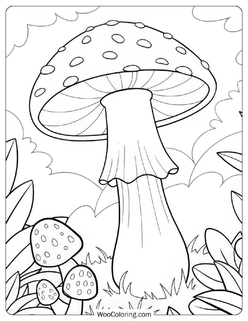 38 Mushroom Coloring Pages  Free PDF To Print  - 96