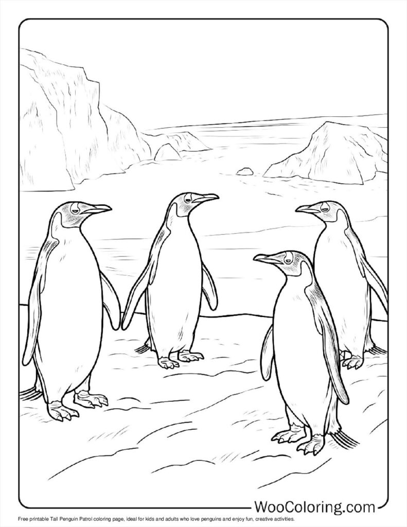 100  Penguin coloring pages  Free PDF To Print  - 33