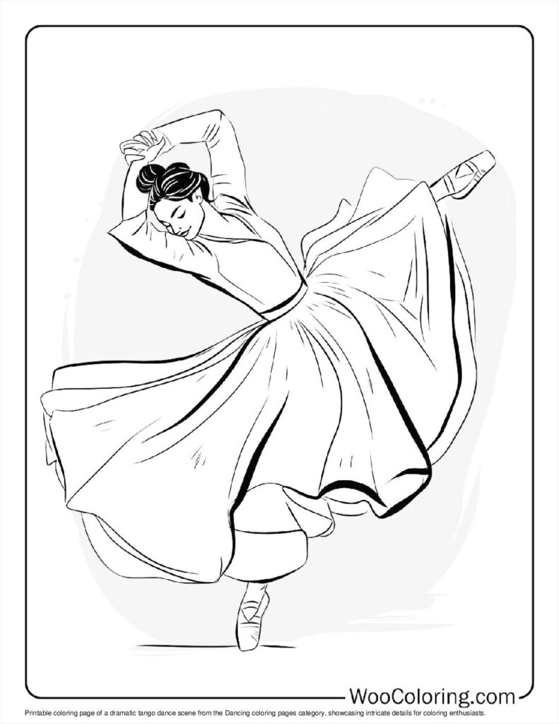 100  Dancing coloring pages  Free PDF To Print  - 49