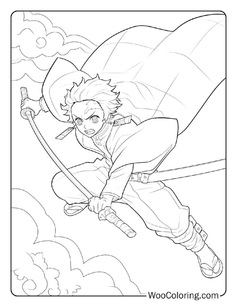 100  Demon Slayer coloring pages  Free PDF To Print  - 62
