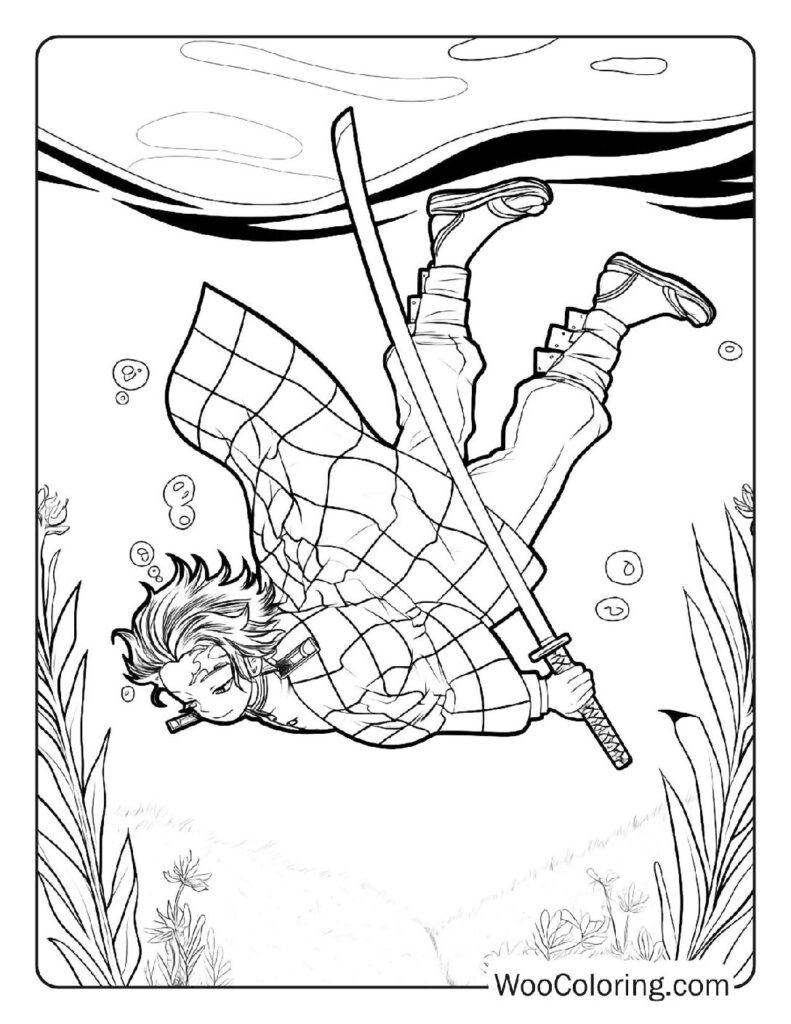 100  Demon Slayer coloring pages  Free PDF To Print  - 62